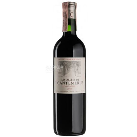 Chateau Les Allees de Cantemerle, Dry red wine, 0.75 L