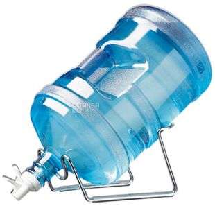 ViO MRA-1S, Підставка похила під 1 бутель з кран-клапаном у комплекті, металева, настільна, срібляста