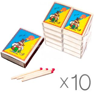 УСФ, Спички бытовые, формат 4, упаковка 10 шт.