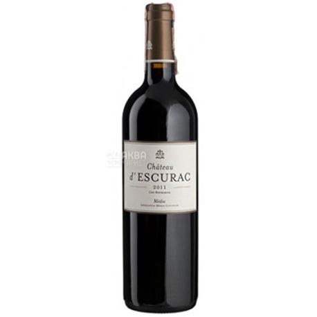 Chateau d'Escurac, Вино красное сухое, 0,75 л