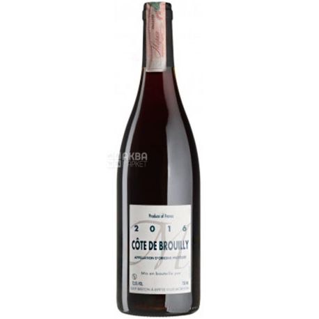 Guy Breton, Cote de Brouilly, Вино червоне сухе, 0,75 л