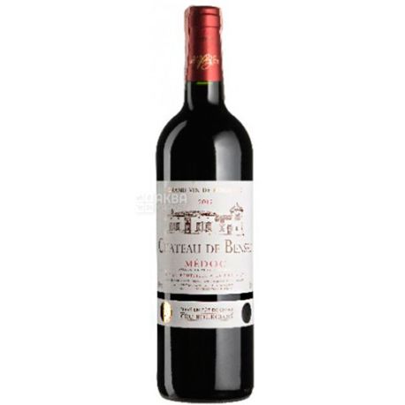 Chateau de Bensse 2012, Dry red wine, 0.75 L