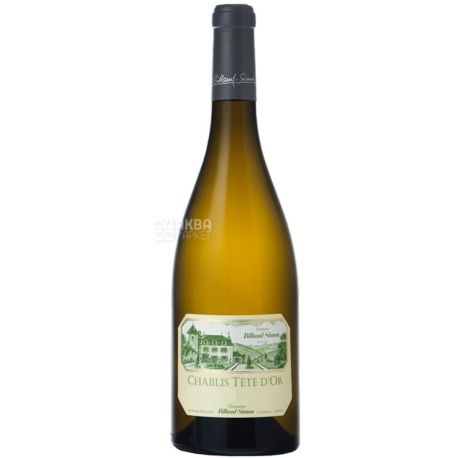 Billaud-Simon, Chablis Tete d'Or, Dry White Wine, 0.75 L
