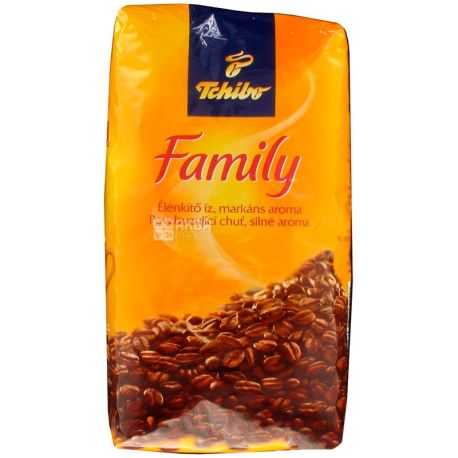 Tchibo Family 1 кг, Кава Чібо Фемілі, світлого обсмаження, в зернах
