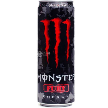 Monster Fury Energy, 0,35 л, Напій енергетичний безалкогольний, Монстр Ф'юрі Енерджі