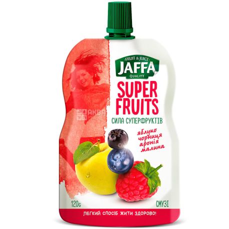 Jaffa Super Fruits, Smoothies, blueberry apple, aronia-raspberry, 120 g