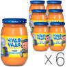 Чудо-Чадо, Упаковка 6 шт. х 170 г, Пюре для малюків, Яблуко-Слива, з 4-х місяців, скло