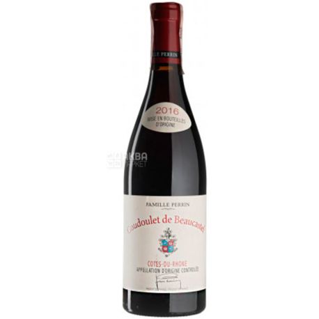 Chateau de Beaucastel, Coudoulet de Beaucastel Rouge 2016, Dry red wine, 0.75 L