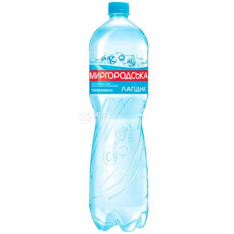 Миргородська Лагідна, 1,5 л, Вода мінеральна слабогазована, ПЕТ