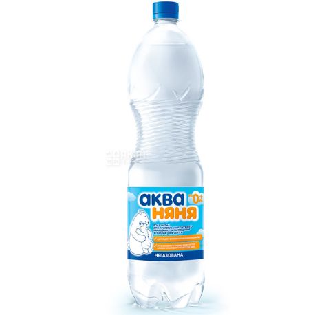 Aqua Nanny, Children's non-carbonated water, 1.5 l, PAT