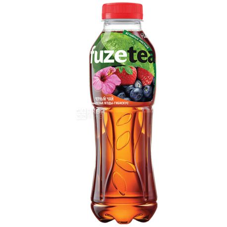 Fuzetea, 0,5 л, Фьюзти, Чай холодный, черный, Лесные ягоды и гибискус