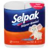 Selpak, Super Absorbent, 2 рул., Паперові рушники Селпак Супер Абсорбент, 3-шарові, 80 аркушів, 22х11 см