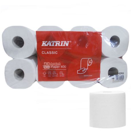 Katrin Classic, 8 рул., Туалетная бумага Катрин Классик, 2-х слойная