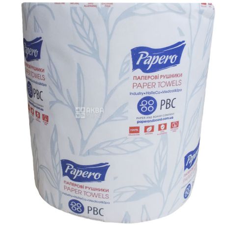 КПК, 1 рул., Паперові рушники Джамбо, 2-шарові, 100 м, 18х18 см