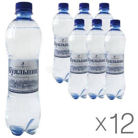 Kuyalnik, Water, carbonated, 0.5 l, pack of 12 pcs., PAT