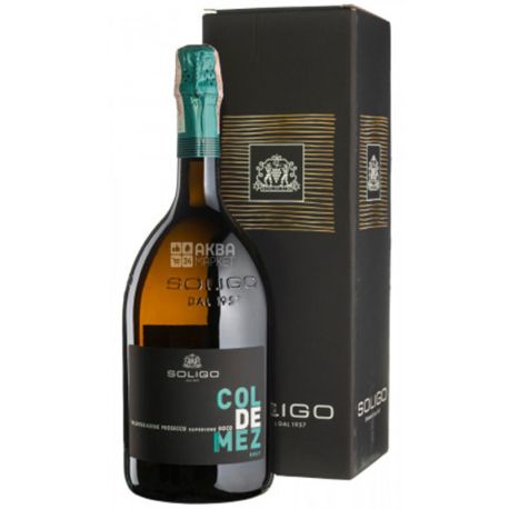 Soligo, Col de Mez Prosecco Valdobbiadene Brut, White Brut Sparkling Wine, 1.5 L