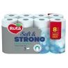 Ruta Soft & Strong, 8 рул., Бумажные полотенца Рута, 3-х слойные, белые, 11 м, 86 листов, 225х130 мм