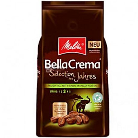 Melitta, Bella Crema Mayuma Papua-Neuguinea, 1 кг,  Кофе Мелитта Белла Крема, средней обжарки, в зернах