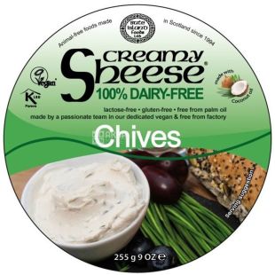 Bute Island, 255 г, Крем-сыр с луком шнитт, веганский