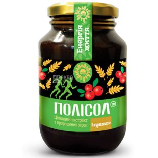 Полисол, Экстракт полисолодовый с клюквой, 550 г