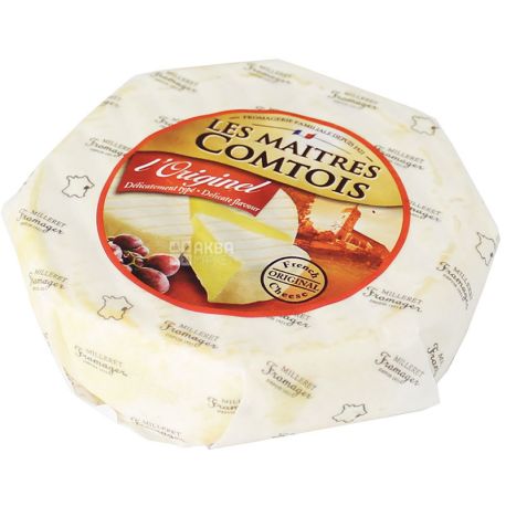 Les Maitres Comtois Doux, 250 г, Сир Ле Метр Комтуа м'який, 29%