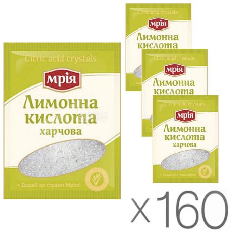Mriya, 25 g, Citric acid, packing 160 pcs.