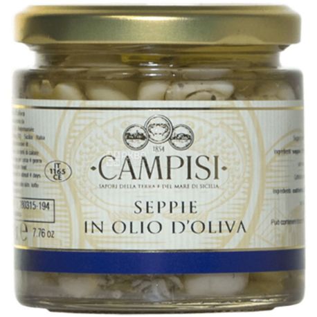 Campisi, 220 g, Cuttlefish in olive oil, canned