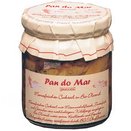Pan do Mar, 220 г, Морський коктейль в органічній оливковій олії