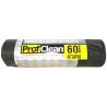 Professional Cleaning, 20 шт., 60 л, Пакеты для мусора Профешнл Клининг, без затяжек, черные