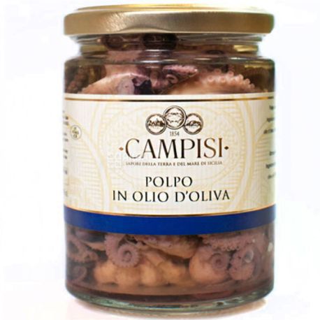 Campisi, 220 г, Осьминог в оливковом масле, консервированный