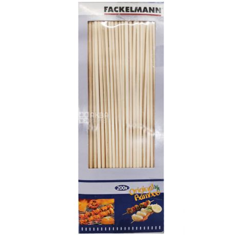 Faсkelmann, Палички для шашлику Бамбук, 20 см, 200 шт.