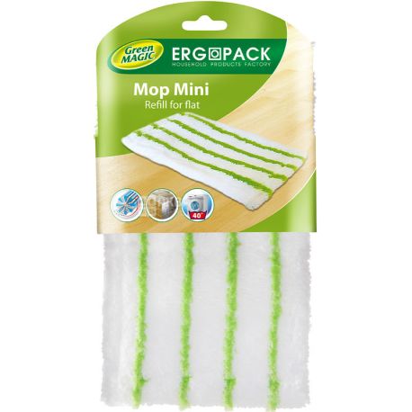 Ergopack, Mop Mini, Насадка для швабры Эргопак, 25х15х1,5 см
