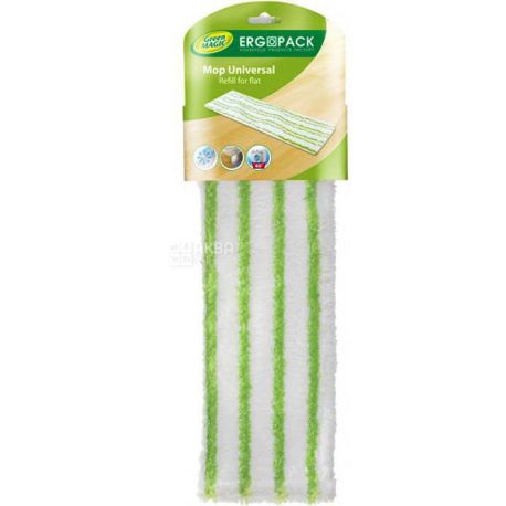 Ergopack Green Magic 5750, Насадка для швабри Ергопак Грін Меджік, універсальна, 44х13х1 см
