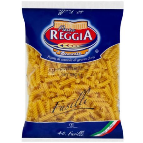 Pasta Reggia, Fusilli, 1 кг, Макарони Паста Реггіа, Спіраль