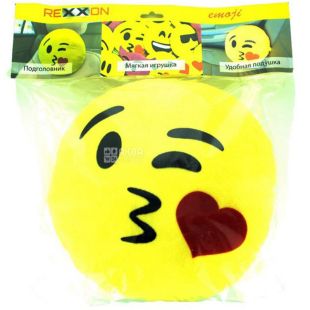 Rexxon Еmoji, Поцілунок, Підголовник м'який, жовтий