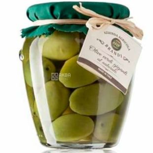 Brandi, 280 г, Оливки зеленые Гигантские в рассоле, 24 мм