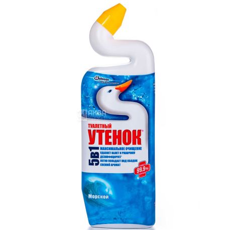 Туалетный Утенок Активный, 500 мл, Средство для чистки унитаза, Морской
