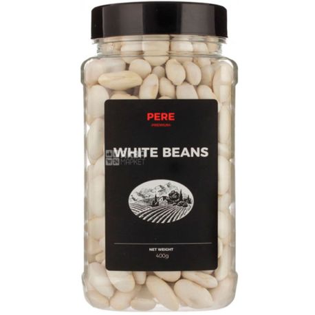 Pere, White beans, 400г, Пере, Фасоль белая, ПЭТ