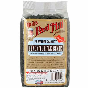 Bob's Red Mill, Black turtle beans, 737 г, Бобс Ред Милл, Фасоль черная