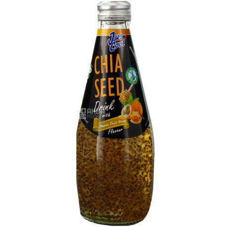 Jus Cool, Chia Seed, 0,3 л, Напиток соковый негазированный, Маракуйя, Мед и семена Чиа
