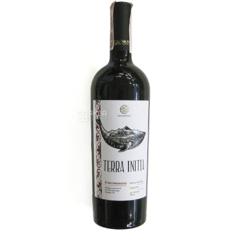 Terra Initia, Kindzmarauli, Semi-Sweet Red Wine, 0.75 L