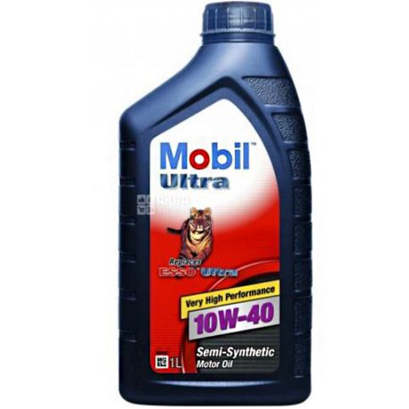 Mobil Ultra, 10W-40, 1 л, Масло моторное полусинтетическое