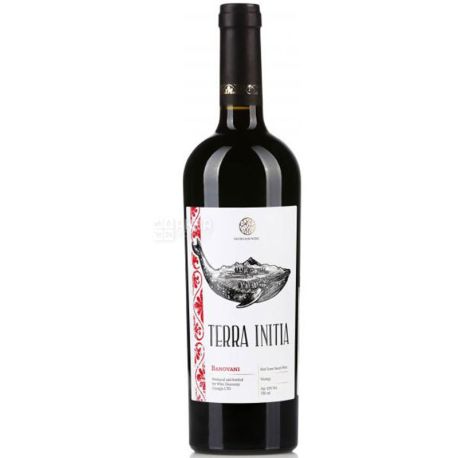 Terra Initia Banovani Red, Вино червоне напівсолодке, 0,75 л