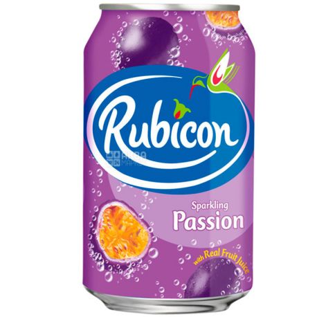Rubicon, 0,33 л, Напиток сильногазированный, со вкусом маракуйи