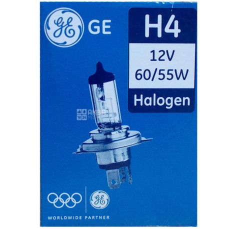 General Electric H4 12V 60 / 55W P43t GE Automotive halogen lamp