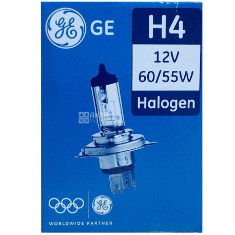 General Electric H4 12V 60/55W P43t GE, Автолампа галогенна