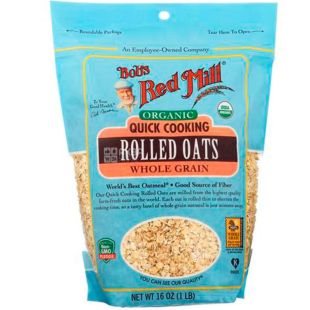 Bob's Red Mill, 453 г, Каша Бобс Ред Милл, овсяная, быстрого приготовления, органическая