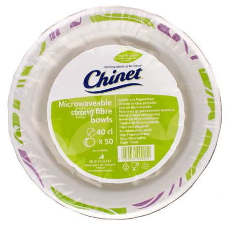 Chinet Flavor, 400 мл, Тарелка бумажная, суповая, 50 шт.