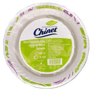 Chinet Flavor, 400 мл, Тарелка бумажная, суповая, 50 шт.