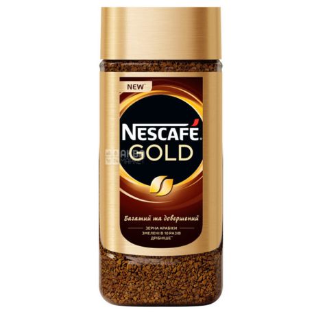 Nescafe Gold, 190 г, Кофе Нескафе Голд, растворимый